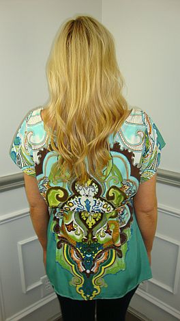 Sea Breeze Top, Aqua