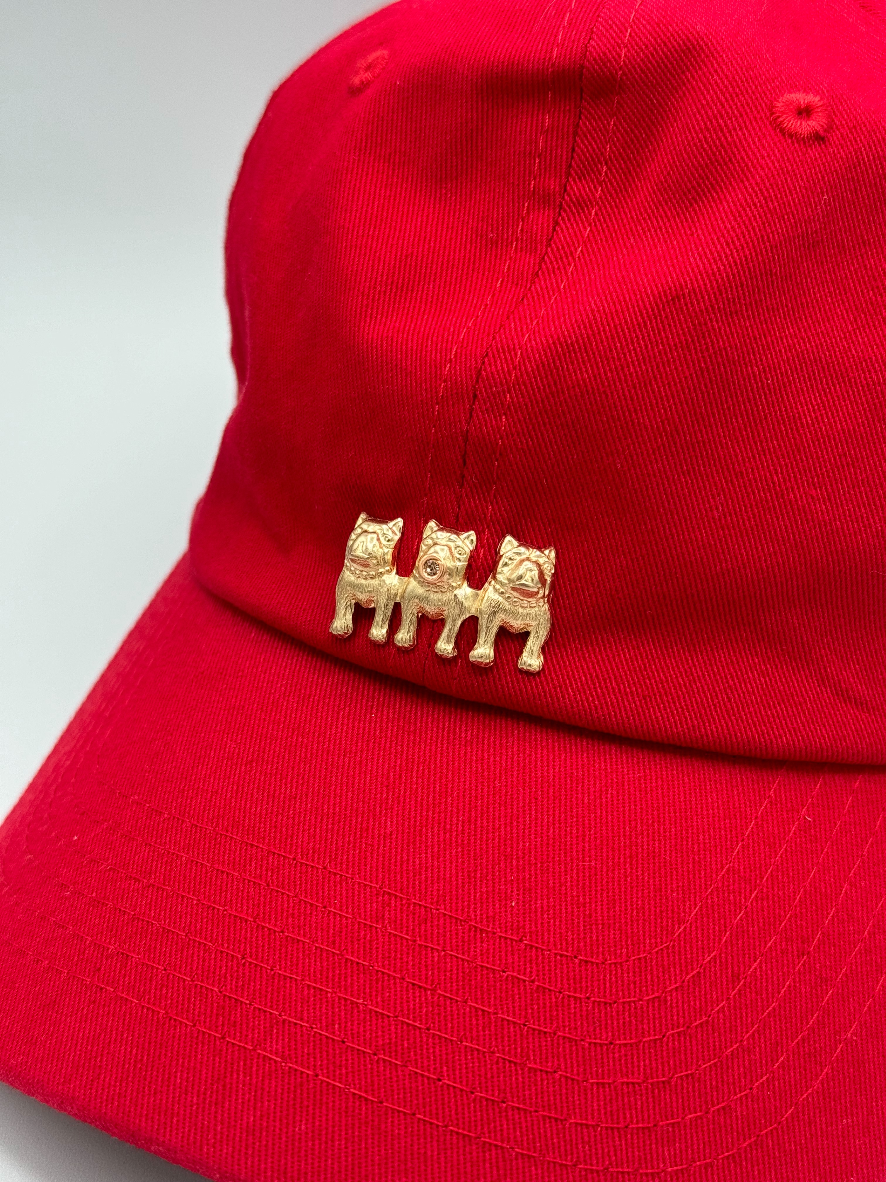 Lisi Lerch Bulldog Hat, Red - IMG_6567.jpg