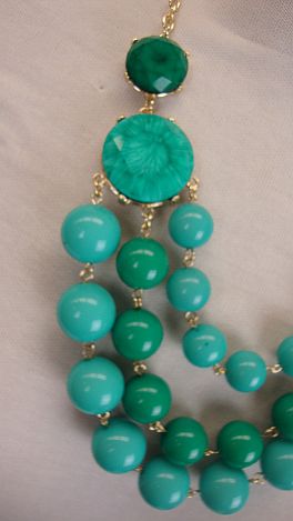 Green & Gold Big Necklace