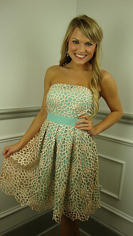 Teal I Am Yours Dress
