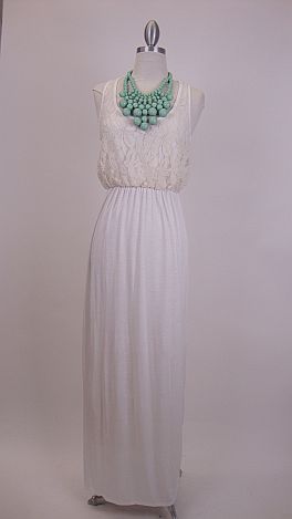Speed Demon Lace Maxi, Ivory
