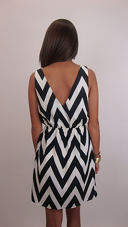 Pocketful of Chevrons Dress