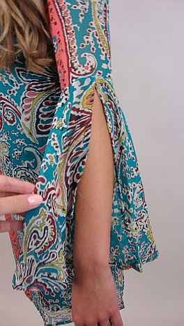 Pay Me In Paisleys Dress, Blue