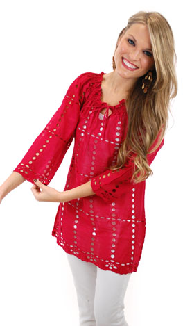 Cherries Jubilee Top