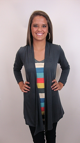 Necessity Cardigan, Charcoal