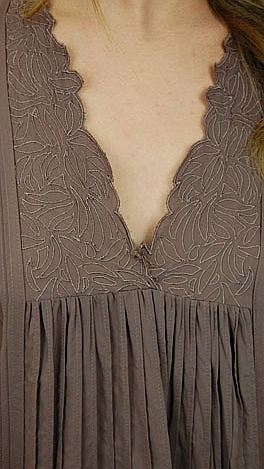 Bareless Boho Tank, Brown