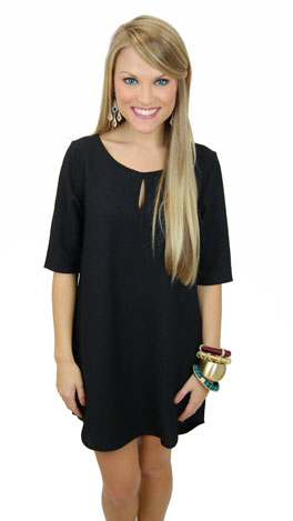 Less Is More Dress, Black