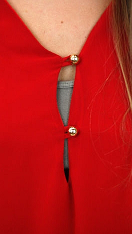 Morgan Dress, Red