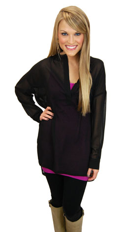 The Katie Tunic, Black