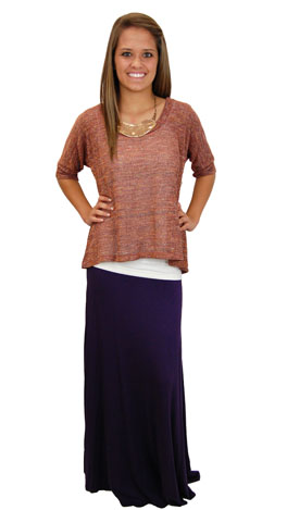 Tee Shirt Skirt, Purple