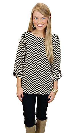Laser Zag Top, Black