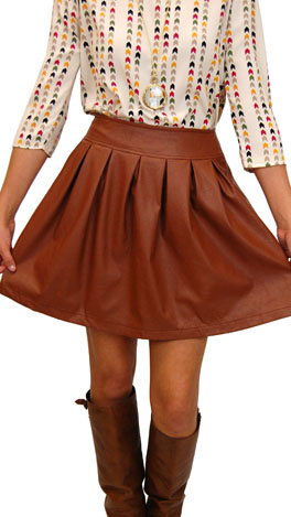 Box Office Skirt, Camel