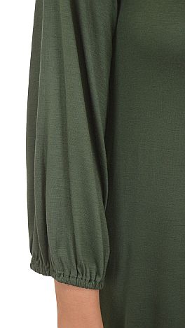 Basic Boatneck Tunic, Olive