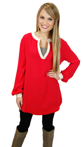 Class Act Tunic, Red