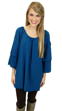 No Doubt Tunic, Teal