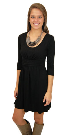 Here's a Quarter Dress, Black