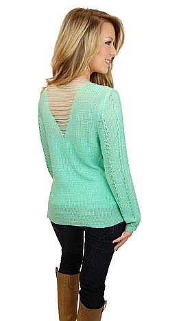 String Back Sweater