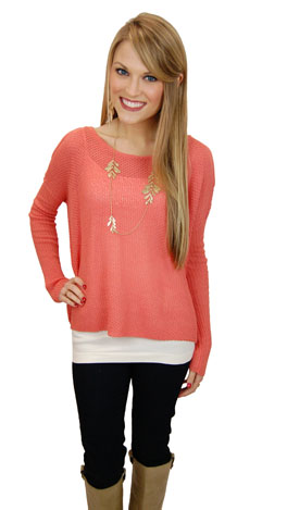 Dusty Coral Sweater
