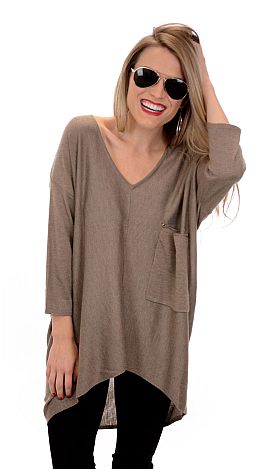 Coal Miner Sweater, Taupe