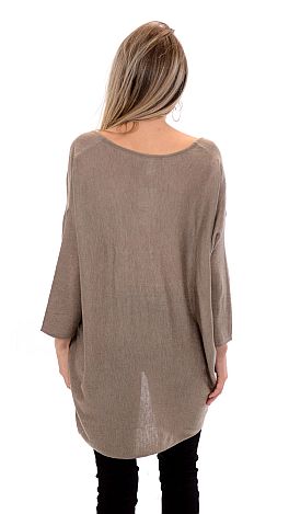 Coal Miner Sweater, Taupe