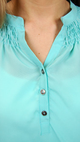 Here To Stay-ple Blouse, Mint