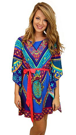 Seaside Kaftan, Teal