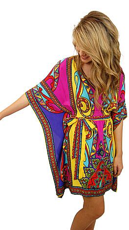 Seaside Kaftan, Yellow