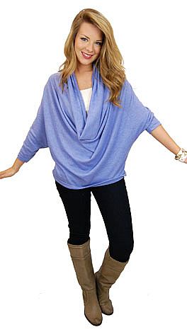 Curtain Call Top, Periwinkle