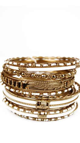 Cream Multi Bangles