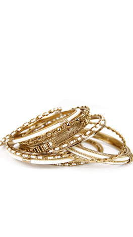 Cream Multi Bangles