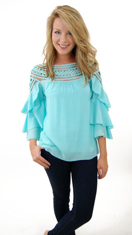 Feeling Loopy Top, Blue