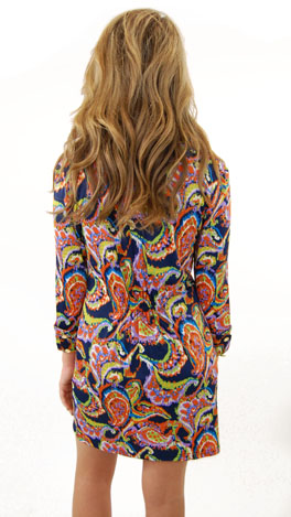 Lana Watercolor Shirt Dress
