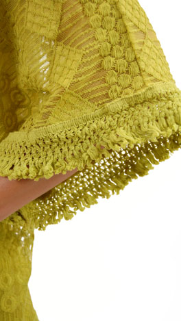 Chartreuse Lace Tunic