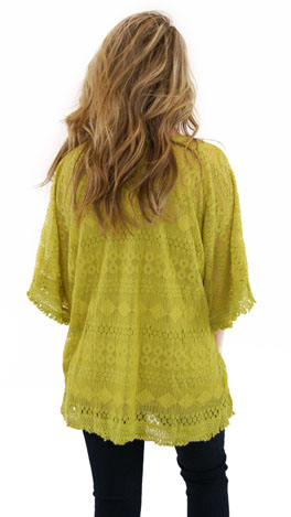 Chartreuse Lace Tunic