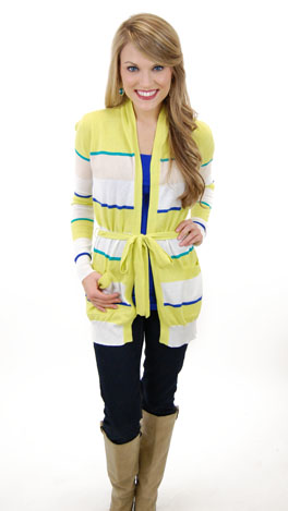 Sasha Cardigan, Lime
