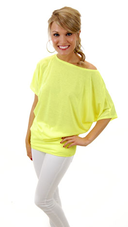 Tastefully Simple Tunic, Neon