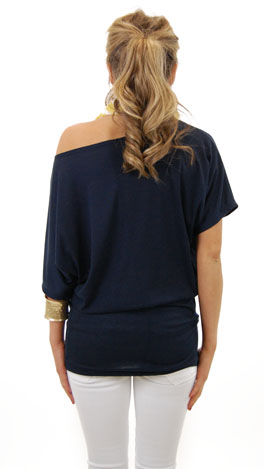 Tastefully Simple Tunic, Navy