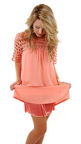 Stella Dress, Peach