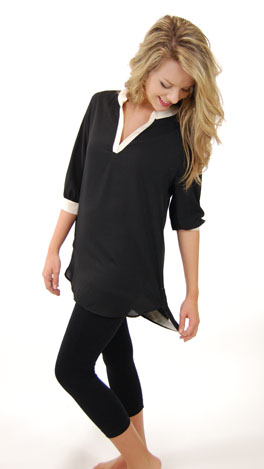 Class Act Tunic, Black