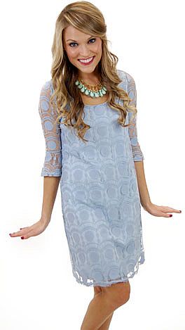 Shirley Dress, Blue