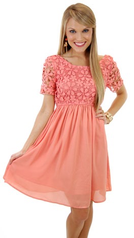 Hopelessly Devoted Dress, Peach