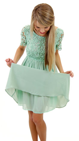 Hopelessly Devoted Dress, Mint