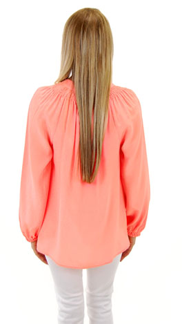 Lilly Pulitzer Elsa Top, Sunrise Orange