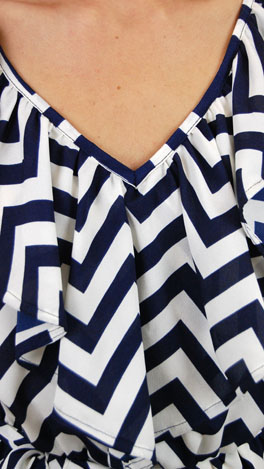 Harbour Town Dress, Navy