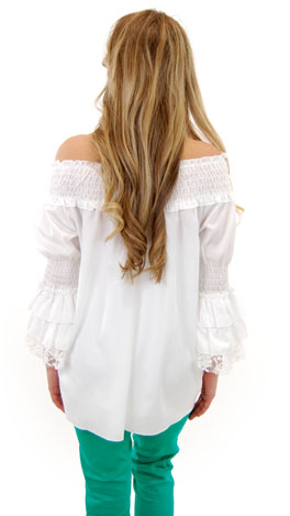 Joyful Noise Top, White
