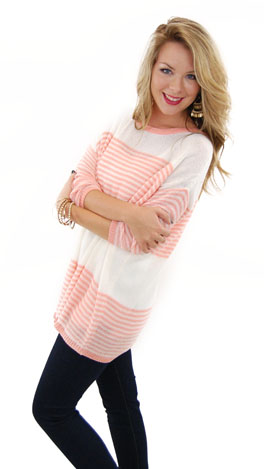 Get Fresh Spring Sweater, peach