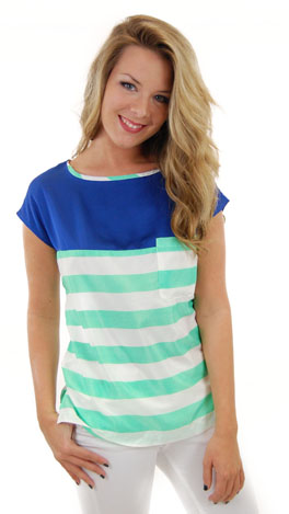 Line & Dine Top, Spearmint