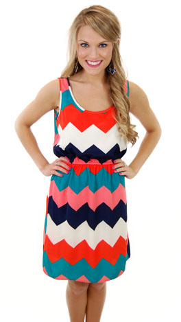 Shades of Chevron Dress