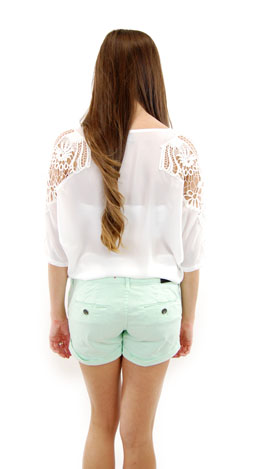 Trouser Shorts, Lime Fizz