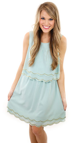 Gabby Dress, Sea Blue